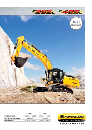 Escavatori cingolati New Holland E385C LC