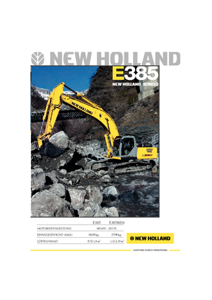 Escavatori cingolati New Holland E 385