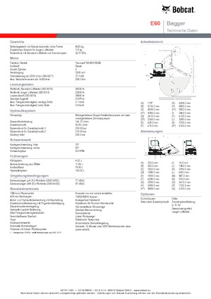 Escavatori cingolati Bobcat E 60