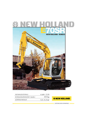 Escavatori cingolati New Holland E 70 SR