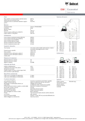 Escavatori cingolati Bobcat E 80