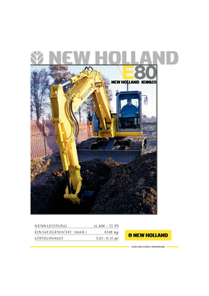 Escavatori cingolati New Holland E 80 MSR
