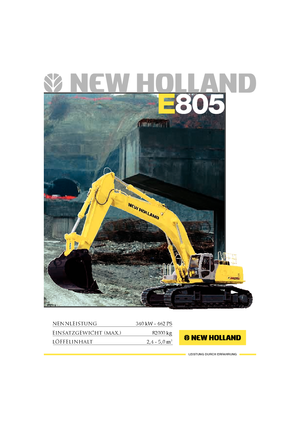 Escavatori cingolati New Holland E 805
