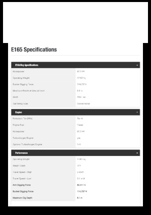 Escavatori cingolati Bobcat E165