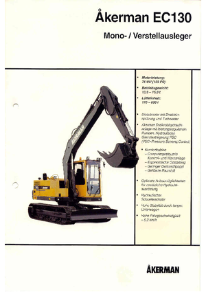 Escavatori cingolati Akerman-Volvo EC 130