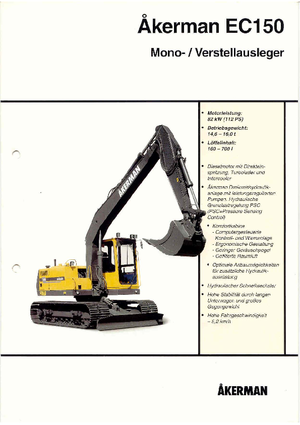 Escavatori cingolati Akerman-Volvo EC 150