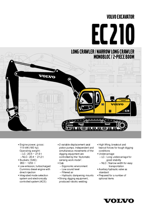 Escavatori cingolati Volvo EC210LC