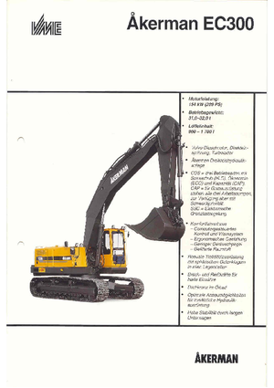 Escavatori cingolati Akerman-Volvo EC 300