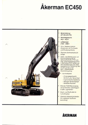 Escavatori cingolati Akerman-Volvo EC 450