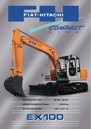 Escavatori cingolati Fiat-Hitachi EX 100.5 M