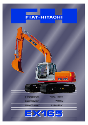 Escavatori cingolati Fiat-Hitachi EX 165
