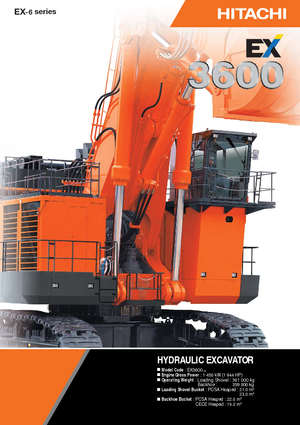 Escavatori cingolati Hitachi EX 3600-6