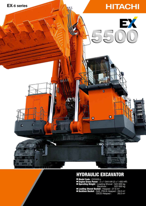 Escavatori cingolati Hitachi EX 5500-6