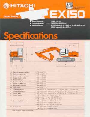 Escavatori cingolati Hitachi EX150