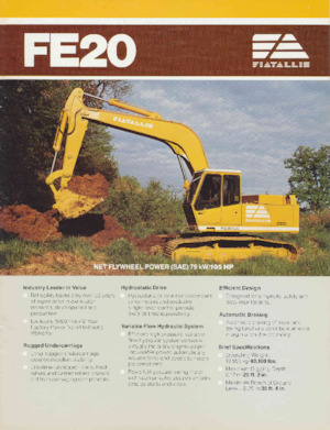 Escavatori cingolati Fiatallis FE20