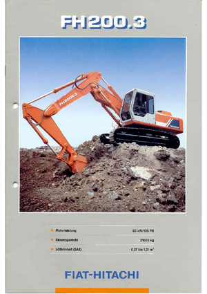 Escavatori cingolati Fiat-Hitachi FH 200.3 LCT
