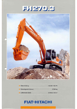Escavatori cingolati Fiat-Hitachi FH 270.3 M