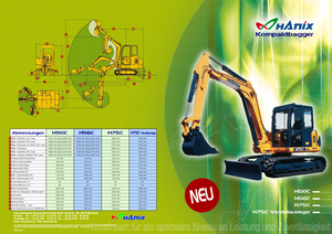 Escavatori cingolati Hanix H 75 CV
