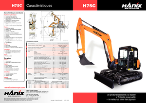 Escavatori cingolati Hanix H 75 C