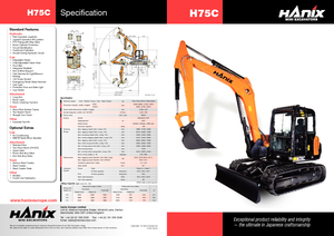 Escavatori cingolati Hanix H 75 C