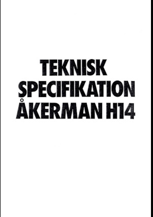 Escavatori cingolati Akerman-Volvo H14