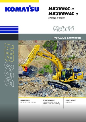 Escavatori cingolati Komatsu HB365NLC-3E0