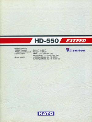 Escavatori cingolati Kato HD550 EXCEED VII LC