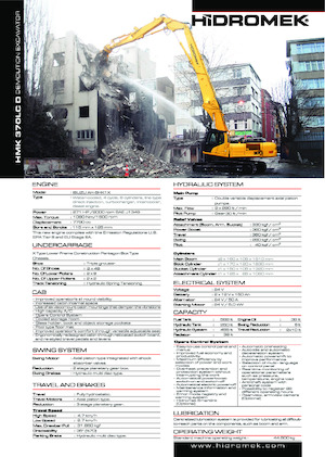 Escavatori cingolati Hidromek HMK 370 LC D