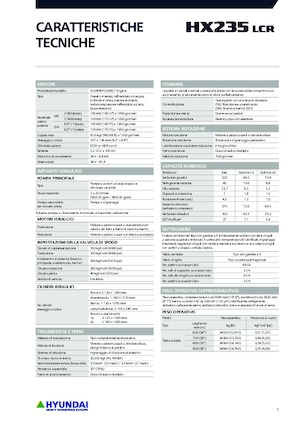 Escavatori cingolati Hyundai HX235LCR