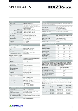 Escavatori cingolati Hyundai HX235LCR