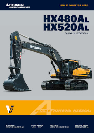 Escavatori cingolati Hyundai HX480AL