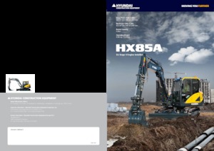 Escavatori cingolati Hyundai HX85A
