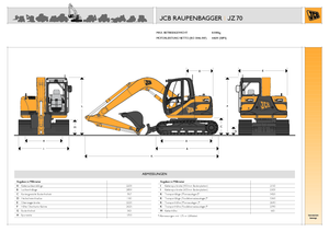 Escavatori cingolati JCB JZ 70 offset