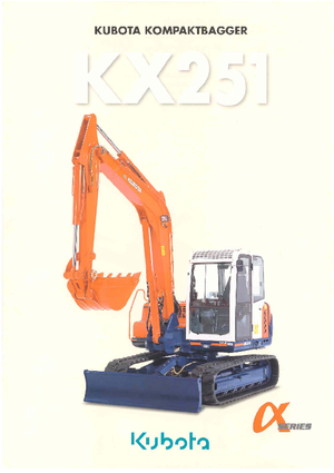 Escavatori cingolati Kubota KX251α