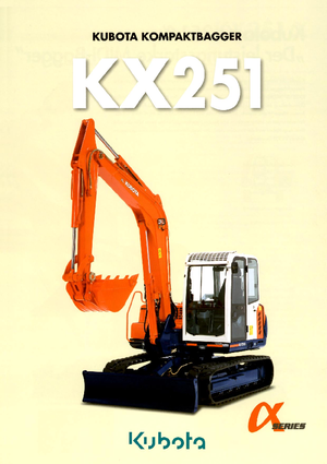 Escavatori cingolati Kubota KX251α