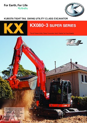 Escavatori cingolati Kubota KX080-3