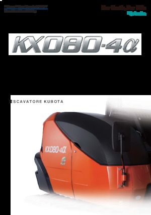 Escavatori cingolati Kubota KX080-4α