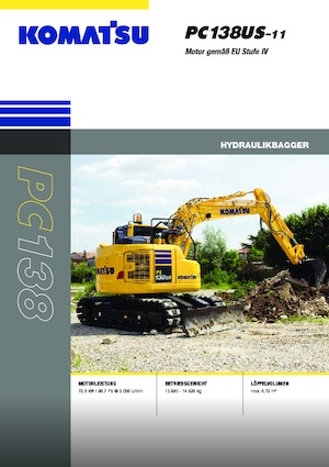 Escavatori cingolati Komatsu PC138US-11E0