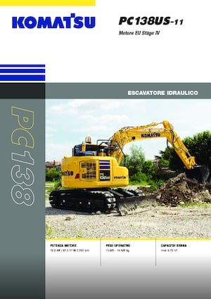 Escavatori cingolati Komatsu PC138US-11E0