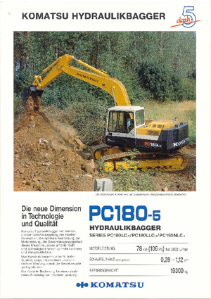 Escavatori cingolati Komatsu PC180LLC-5