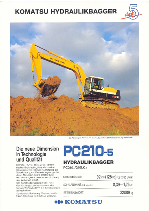 Escavatori cingolati Komatsu PC210LC-5