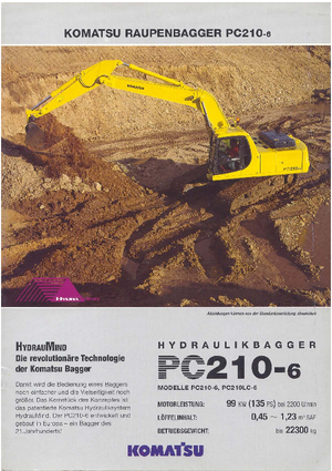 Escavatori cingolati Komatsu PC210LC-6 active Plus