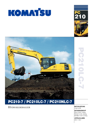 Escavatori cingolati Komatsu PC210LC-7