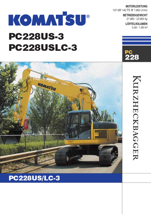 Escavatori cingolati Komatsu PC228US-LC-3