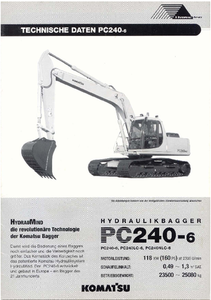 Escavatori cingolati Komatsu PC240LC-6 active Plus