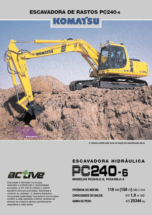 Escavatori cingolati Komatsu PC240NLC-6 active Plus