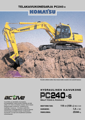 Escavatori cingolati Komatsu PC240NLC-6 active Plus