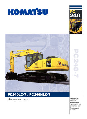 Escavatori cingolati Komatsu PC240LC-7