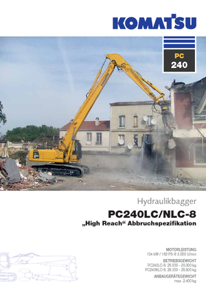 Escavatori cingolati Komatsu PC240NLC-8