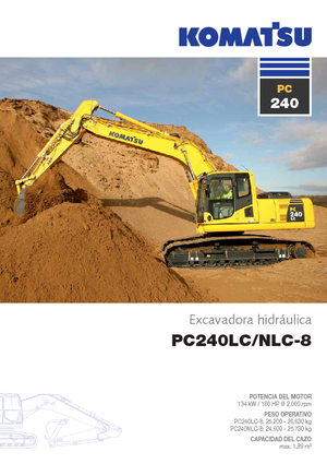 Escavatori cingolati Komatsu PC240NLC-8